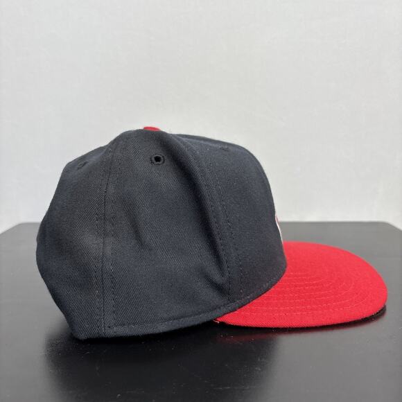 Cleveland Indians Vintage 90s New Era Logo Snapback Hat Official MLB USA Made - Picture 4 of 8